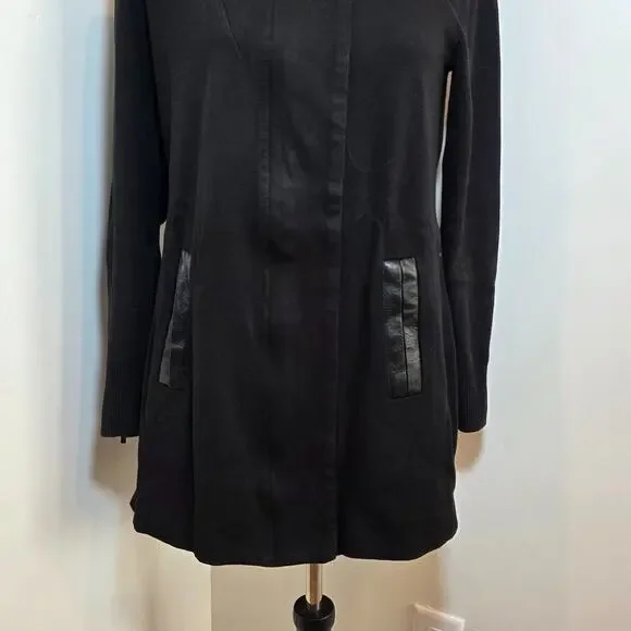 Cabi Women's Size Small S Tailor Front Zip Sweater Black Jacket Pockets Coat - Picture 4 of 8
